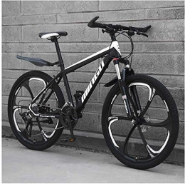 FZC-YM Mountain Bike 26 Inch Mountain Bikes, Men's Womens Hardtail Mountain Bike with Dual Disc Brake, Bicycle Adjustable Seat, High-Carbon Steel Frame, (6 Spoke)
