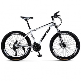 M-YN Mountain Bike 26 Inch Moutain Bike For Women And Men, Dual Disc Brake City Moutain Bicycle For Adults And Teens, Carbon Steel Suspension Fork MTB Bikes(Size: 27 Speed, Color:white)