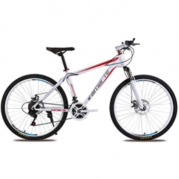 DOS Mountain Bike 26 Inches Mountain Bike 21 Speed Carbon Steel Frame Spoke Wheels Dual Suspension Mountain Bike, Red