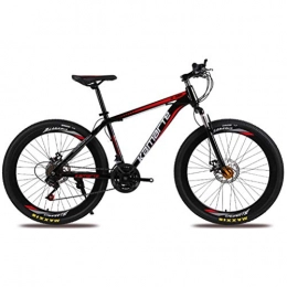 DOS Mountain Bike 26 Inches Mountain Bike 21 Speed Wheels Dual Suspension Bicycle Disc Brakes Carbon Steel Frame, Black