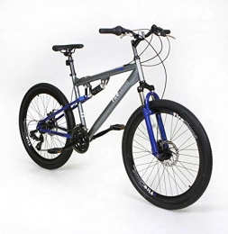 FireCloud Cycles Bike 26" SNOWDON Mans BIKE - Suspension Adult FireCloud DISC Bicycle in ROYAL BLUE