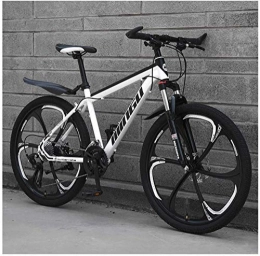 Fitnes Bike 26" Wheel Mens Adults Mountain Bike, Men's Womens Hardtail Mountain Bike with Dual Disc Brake, Bicycle Adjustable Seat, High-Carbon Steel Frame, (6 Spoke), 24 Speed