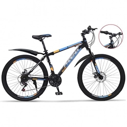 FBDGNG Mountain Bike 26 Wheels Mountain Bike Daul Disc Brakes 24 Speed Mens Bicycle Front Suspension MTB Suitable For Men And Women Cycling Enthusiasts(Size:24 Speed, Color:Blue)