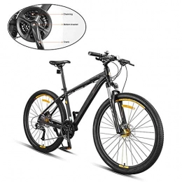 FDSAG Bike 27.5 Inch Mountain Bike Road Off-Road Mountain Bicycle with 27 Speed Dual Disc Brakes Aluminum Full Suspension Frame for Men And Women Durable Shock Absorption Mountain Bicycle