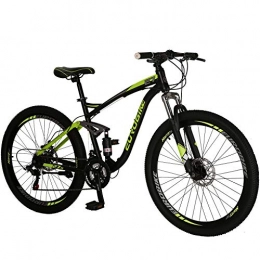 EUROBIKE Mountain Bike 27.5'' Mountain Bike Wheels 18 inch Frame for Women and Men Adult Bicycle 21 Speed (green)