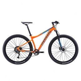 27.5Inch Wheel Mens Adults Mountain Bike Rigid Frame 9 Speed Gears with Hydraulic Brake,Orange