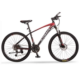 DJYD Mountain Bike 27-Speed Mountain Bikes, 27.5 Inch Big Tire Mountain Trail Bike, Dual-Suspension Mountain Bike, Aluminum Frame, Men's Womens Bicycle, Red FDWFN (Color : Red)