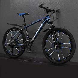 Abrahmliy Bike Abrahmliy Lightweight Mountain Bikes Men s 26 Inch Road Bicycle with Aluminum Alloy Frame Front Rear Suspension Hydraulic Disc Brake Adjustable Seat 30 Speeds 10 Spoke 15 Kg Blue