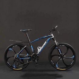 Ceiling Pendant Bike Adult-bcycles BMX Bicycle, 26 Inch 21 / 24 / 27 / 30 Speed Mountain Bikes, Hard Tail Mountain Bicycle, Lightweight Bicycle With Adjustable Seat, Double Disc Brake ( Color : Black blue , Size : 24 speed )
