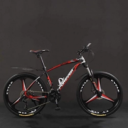 Ceiling Pendant Bike Adult-bcycles BMX Bicycle, 26 Inch 21 / 24 / 27 / 30 Speed Mountain Bikes, Hard Tail Mountain Bicycle, Lightweight Bicycle With Adjustable Seat, Double Disc Brake ( Color : Black red , Size : 21 Speed )