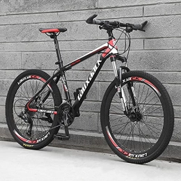 GFSHXYAI Mountain Bike Adult Mountain Bike, 24 / 26 Inch Wheels, 21-speed cross-country mountain bike，Double disc brakes with shock absorption.