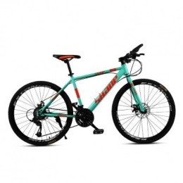 Brands Mountain Bike Adult Mountain Bike 26 Inch Double Disc Brake Integrated Wheel Off-road Variable Speed Bicycle for Male Female Student (Green, 30 Speed)