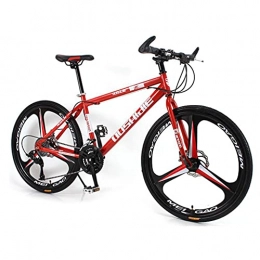 M-YN Mountain Bike Adult Mountain Bike, 26'' Inch Women / Men MTB Bicycles 21 / 24 / 27 Speeds Lightweight Carbon Steel Frame Front Suspension(Size:21speed, Color:red)