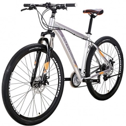EUROBIKE Bike Adult Mountain Bike, 29-Inch Wheels, Lightweight 21 speeds Mountain Bikes Bicycles Strong Aluminum alloy Frame with Disc brake X9 Bike (silver)