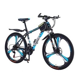SABUNU Mountain Bike Adult Mountain Bike 6-Inch Wheels For Mens / Womens 21 / 24 / 27 Speeds Dual Disc Brake MTB With Carbon Steel Frame For Boys Girls Men And Wome(Size:24 Speed, Color:Blue)