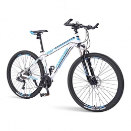 SOHOH Bike Adult Mountain Bikes, 33 Speed Hardtail Mountain Bike with Dual Disc Brake Aluminum Frame with Front Suspension for Men Women, Blue, 26in