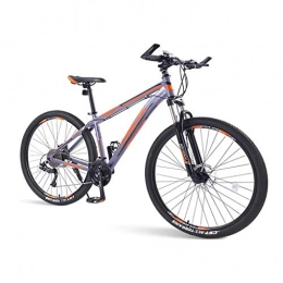 SOHOH Bike Adult Mountain Bikes, 33 Speed Hardtail Mountain Bike with Dual Disc Brake Aluminum Frame with Front Suspension Road Bicycle for Men Women, Orange, 26in