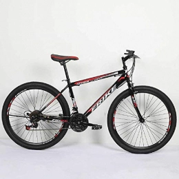RSD Bike Adult-only 26-Inch 24-Speed Mountain Bike, Lightweight Aluminum Full Suspension Frame, Front Fork, Disc Brake White Red / 21-speed regular version