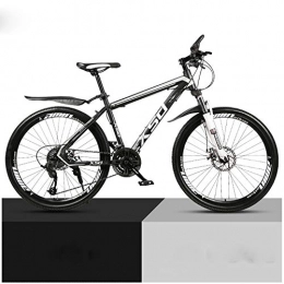 AIWKR Mountain Bike AIWKR Mountain Bike 26 Inch, Country Off-road Men and Women Bicycle, High Carbon Steel Frame, 21 / 24 / 27 / 30 Speed, Spring Fork, Double Disc Brake System
