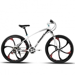 CHJ Bike All-Terrain Mountain Bike, High Carbon Steel Frame Double Disc Brake Spoke Off-Road Vehicle, Adult Men Outdoor Riding, 21 Speed, 24 Speed, 27 Speed, 24 inches, 24 speed