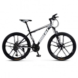 Alqn Bike Alqn 26 inch Adult Mountain Bike, Beach Snowmobile Bicycle, Double Disc Brake Bikes, 26 inch Aluminum Alloy Wheels, B, 21 Speed