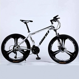 Alqn Bike Alqn Adult Mountain Bike, Beach Snowmobile Bicycle, Double Disc Brake Bicycles, 26 inch Aluminum Alloy Wheels, Man Woman General Purpose, D, 21 Speed