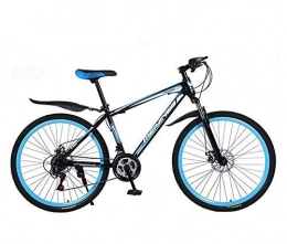 Alqn Bike ALQN Mountain Bike Bicycle, PVC and All Aluminum Pedals, High Carbon Steel and Aluminum Alloy Frame, Double Disc Brake, 26 inch Wheels, B, 27 Speed