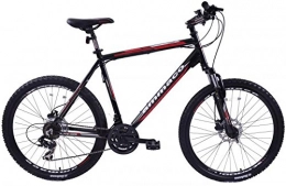  Bike AMMACO ALPINE COMP 21 SPEED MENS ALLOY MOUNTAIN BIKE WITH DISC BRAKES 26" WHEEL EXTRA LARGE 23" FRAME FOR TALL MEN BLACK