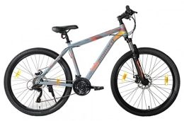 Discount Bike Ammaco Kreed Mountain Bike Mens 27.5" Wheel 650B Disc Brakes Front Suspension 17" Frame Grey 21 Speed