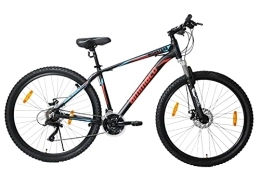 Ammaco Bike Ammaco Mountana Mens Mountain Bike 29" Wheel Disc Brakes 18 Inch Alloy Frame Black / Red / Blue