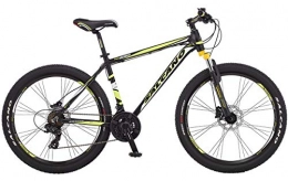 Ammaco Bike Ammaco. Salcano NG650 26" Wheel Mens Mountain Bike Front Suspension Mechanical Disc Brakes 18" Frame Black / Yellow / White 21 Speed