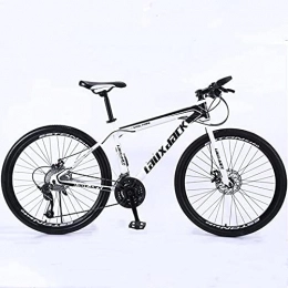 anushruti Mountain Bike anushruti Mountain Bike 26inch Wheel Spoke Disc-Brake Suspension Fork Cycling Urban Commuter City Bicycle for Adult or Teens (WHITE-BLUE)
