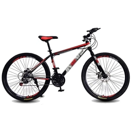 Aoyo Bike Aoyo Mountain Bikes, 24-Speed 26 Inch Bikes Shock-absorbing And Variable-speed Bicycles Road Bicycle Racing(Color:High match-black and red)