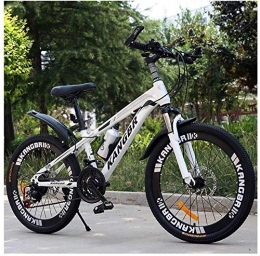 Aoyo Mountain Bike Aoyo Mountain Bikes, 26 Inch 21 Speeds, All-Terrain, Outroad, Adult, Lightweight Bikes, High Carbon Steel, Mountain Trail Bicycle, Front Suspension, Double Disc Brake, Comfort, (Color : White)