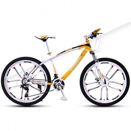 AP.DISHU Bike AP.DISHU 24 Inch Child Bicycle 27-Speed All-Terrain Mountain Bike High Carbon Steel Frame MTB, Yellow
