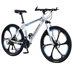 Auifor Mountain Bike Auifor Fashion 26 Inch 21-speed Mountain Bike for Men Women Outdoors Adult Student Daily Work School Road Bicycle (Blue, One Size)