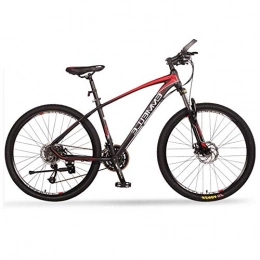 AZYQ Bike AZYQ 27-Speed Mountain Bikes, 27.5 inch Big Tire Mountain Trail Bike, Dual-Suspension Mountain Bike, Aluminum Frame, Men's Womens Bicycle, Red, Red