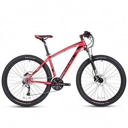 AZYQ Bike AZYQ 27-Speed Mountain Bikes, 27.5 inch Big Wheels Hardtail Mountain Bike, Adult Women Men's Aluminum Frame All Terrain Mountain Bike, White, Red