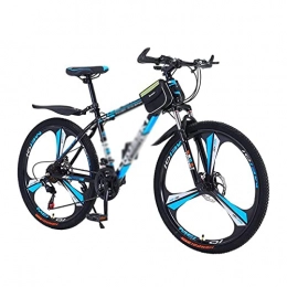 BaiHogi Mountain Bike BaiHogi Professional Racing Bike, 21 / 24 / 27-Speeds Mountain Bikes Bicyclesng Steel Frame with Dual Suspension and Dual Disc Brake for Adults Mens Womens / Blue / 24 Speed (Color : Blue, Size : 27 Speed)