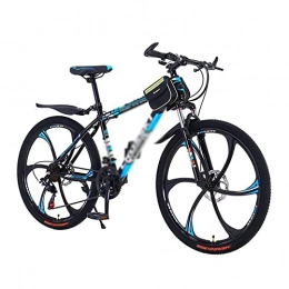 BaiHogi Bike BaiHogi Professional Racing Bike, Mountain Bikes 21 Speed Dual Disc Brake 26 Inches Wheels Bicycle with Carbon Steel Frame Suitable for Men and Women Cycling Enthusiasts / Blue / 27 Speed