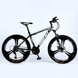 Bbdsj Mountain Bike Bbdsj Country Mountain Bike 24 / 26 Inch with Double Disc Brake, Adult MTB, Hardtail Bicycle with Adjustable Seat, Thickened Carbon Steel Frame, Black, 4 Cutters Wheel BIKE