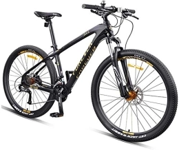 NOLOGO Bike Bicycle Hardtail Mountain Bike, 27.5 Inch Big Wheels Mountain Trail Bike, Carbon Fiber Frame Mens Women All Terrain Mountain Bike, Gold, 30 Speed, Size:30 Speed (Color : Gold, Size : 27 Speed)