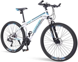 NOLOGO Mountain Bike Bicycle Mens Mountain Bikes, 33-Speed Hardtail Mountain Bike, Dual Disc Brake Aluminum Frame, Mountain Bicycle with Front Suspension, Green, 29 Inch, Size:26 (Color : Blue, Size : 26 Inch)
