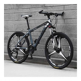 NOLOGO Bike Bicycles, adult mountain bike cross-country, men and women speed bike, bicycle student, casual bike (Color : Black and grey, Size : 24speed24inches)