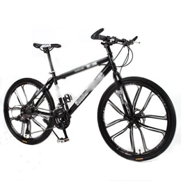  Mountain Bike Bicycles for Adults Mountain Bike Bicycle 26 Inch 24 Speed 10 Knife Students Adult Student Man and Woman Multicolor (Color : Black, Size : 155-185cm)