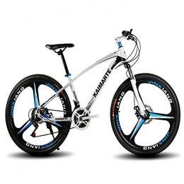 Bicycles, Mountain Bikes, 24/26 Inch Mountain Bikes For Adults And Teenagers, 21-speed Light Dual-disc Mountain Bikes. (Color : White, Size : 24 inches)