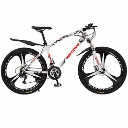 Bike Bike Bike Bike Bicycle Outdoor Cycling Fitness Portable Mountain Bike Bicycle for Adult, Mountain Bike for Teens of Adults Men and Women, High-Carbon Steel Frame, All Terrain Hardtail Mountain Bikes, White,