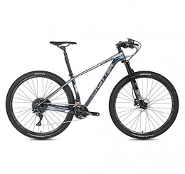 BIKERISK Bike BIKERISK Carbon fiber 18K Mountain Bike 27.5 / 29 Inch Bicycle with Dual Disc Brake, 22 / 33 Speeds Derailleur, 15 / 17 / 19 Inch frame Adjustable Seat, Silver, 33speed, 27.5×17