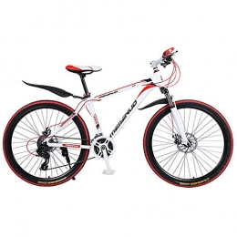 BNMKL Mountain Bike BNMKL 2020 New 26 Inch 27-speed Mountain Bike Bicycle Adult Student Outdoors Sport, High Quality.Shock Absorption, White-24speed