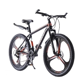 BSTSEL  BSTSEL 27.5 Inch Mountain Bike 3 Spoke Wheels Bicycle 17.5 Inch Aluminum Frame Mountain Bicycle Shimano 21 Speeds with Dual Disc-Brake Suitable For Men And Women Over The Age Of 16 (Black & Red)